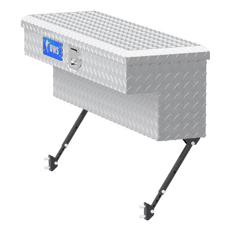 Uws Bright Aluminum 36 Truck Side Tool Box with SpaceSaving Legs